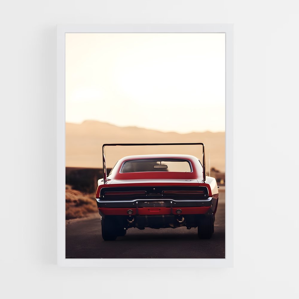 Poster Charger de daytona car – affiche Dodge (vue 3)